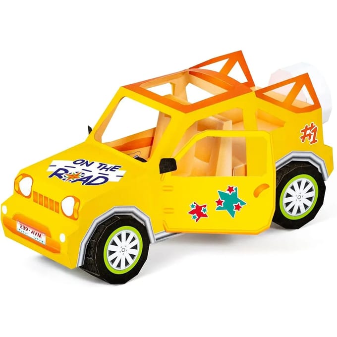 Creatieve activiteiten 3d vouwen - auto Avenue Mandarine