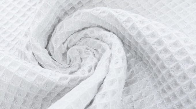BINK Bedding Stof Katoen Wafel Wit per meter