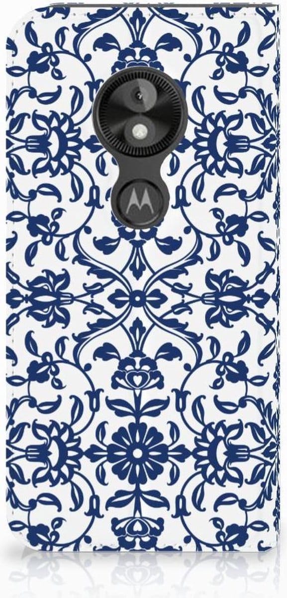 Motorola Moto E5 Play Smart Cover Flower Blue