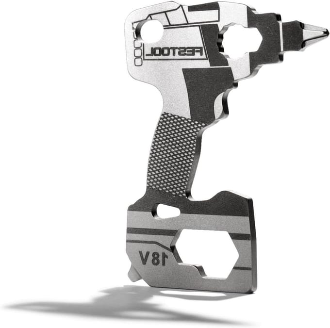 Mini Tool - Sleutelring Gereedschap - Klusjes Uitvoeren - 8 Functies - 98 mm - Multicolor