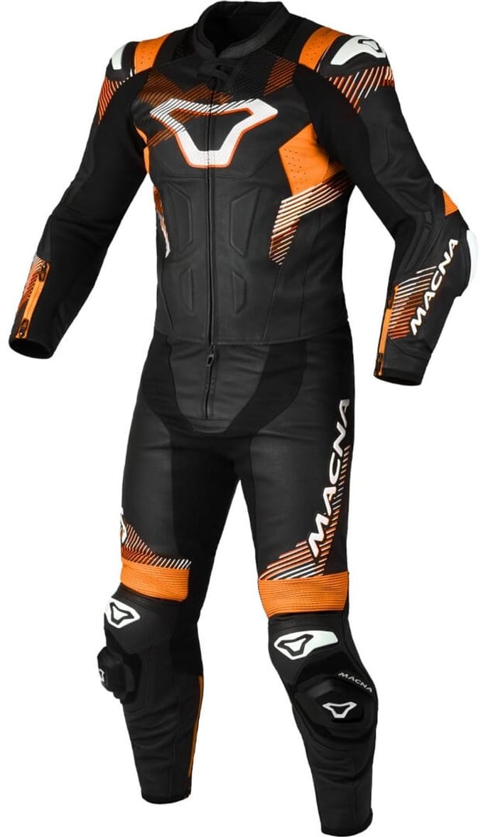 Macna Armadyl Geperforeerd tweedelig motorfiets lederen pak -