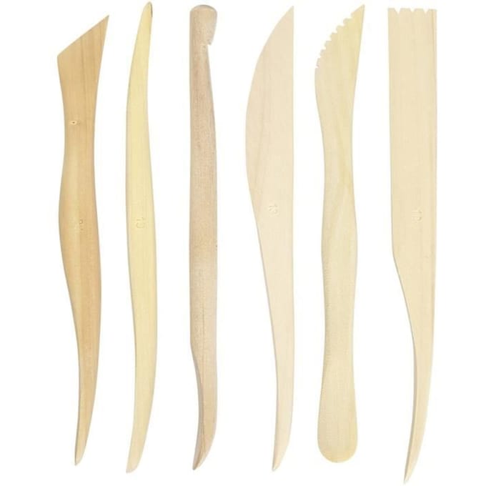 Gereedschapset Modelleer 15 Cm Hout Blank 6-delig