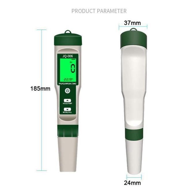 Multifunctionele digitale 10-in-1 waterkwaliteitstester, draagbare waterkwaliteittestpen met hoge nauwkeurigheid with backlight