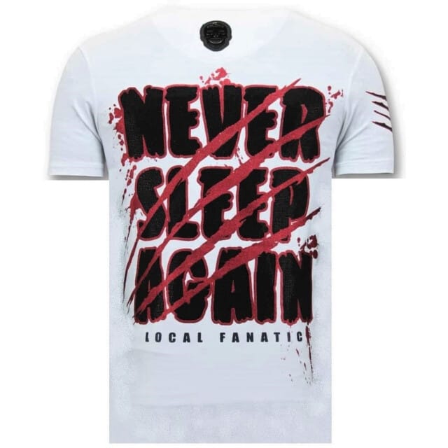Luxe Heren T shirt - Freddy Krueger - Wit