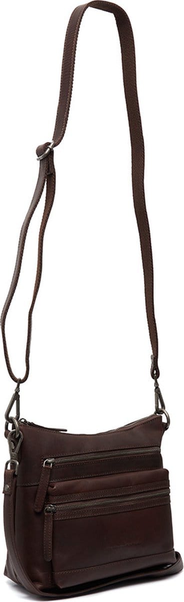 Chesterfield Ronda Waxed Pull Up Schoudertas - Bruin