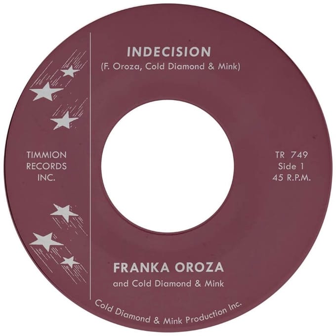Frankie Oroza & Cold Diamond & Mink - Indecision (7" Single)