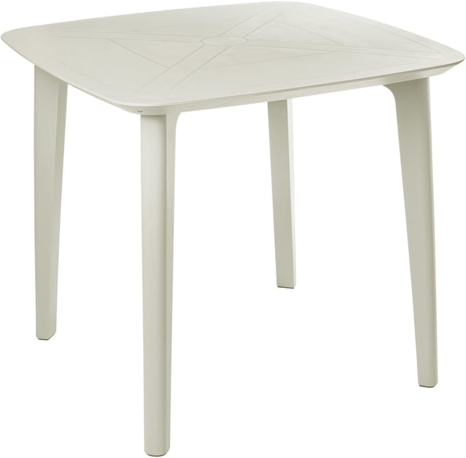 SORICO - Tuintafel - Lichtbeige - Synthetisch materiaal
