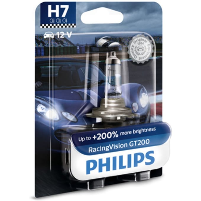 Lamp Halogeen PHILIPS H7 RacingVision GT200 12V, 55W