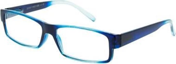 Hip Leesbril blauw/transpr glans +2.0