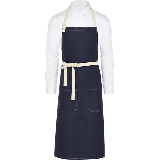 Contrasterend verzorgschort met pocket SG Accessories Bistro Santorini