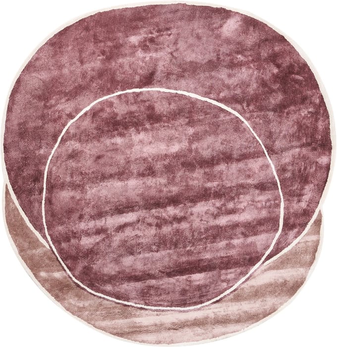 KANRACH - Vloerkleed - Roze - 200 x 200 cm - Viscose