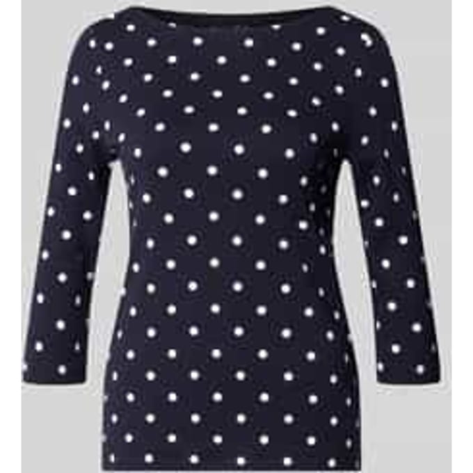 Shirt van puur katoen met 3/4-mouw