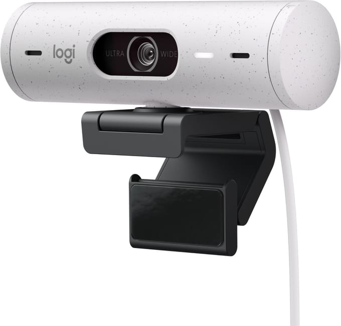 Logitech Brio 500 - Webcam - Full HD - 1080p/30fps - Off White
