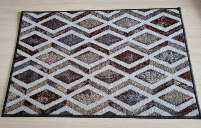 FOTAPIJT - Badmat - Bedrukte deurmat - Binnen - Termo Antislip - 40x60 cm - 5 mm - Wasbaar - Polyamide