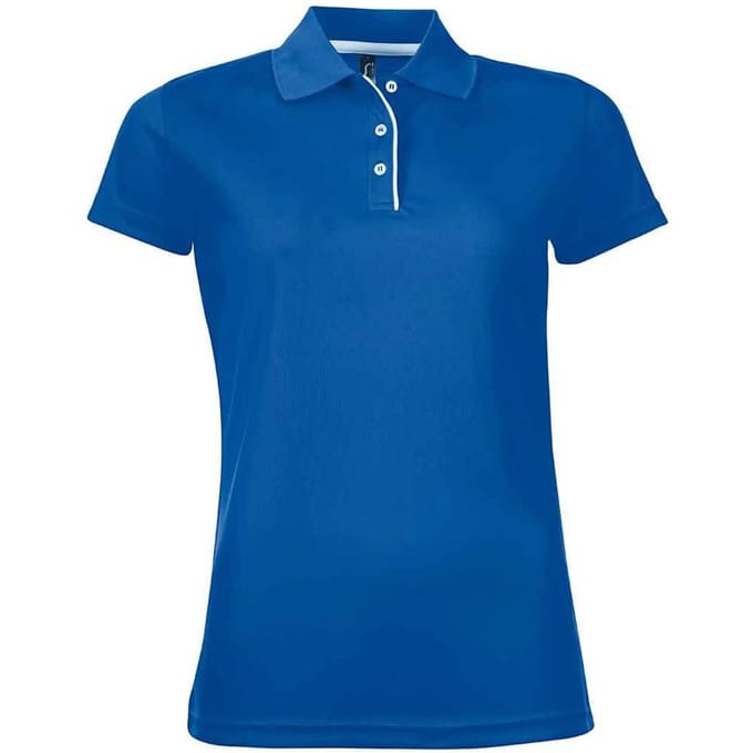 SOLS Performer sportpoloshirt voor dames/dames (Koningsblauw)
