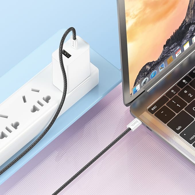 Hoco - 60W USB-C naar USB-C Kabel - 1 meter - Zwart