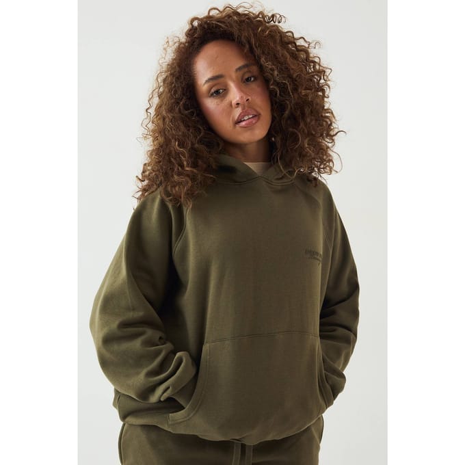 Dames DSGN Studio Sport Training Club Oversized Hoodie | Groente | Maat: Medium