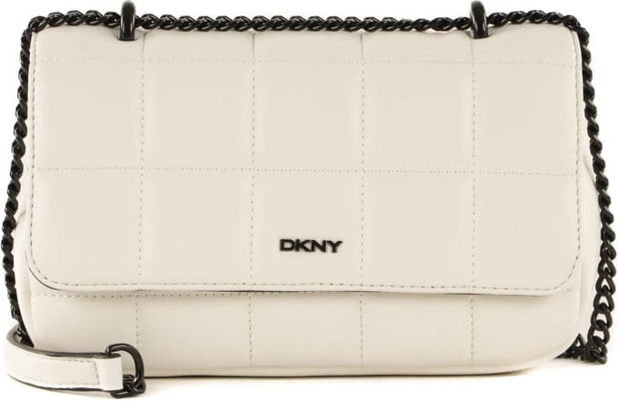 DKNY Schoudertas Avondtas Queenie MD Shoulder Bag White / Black Wit
