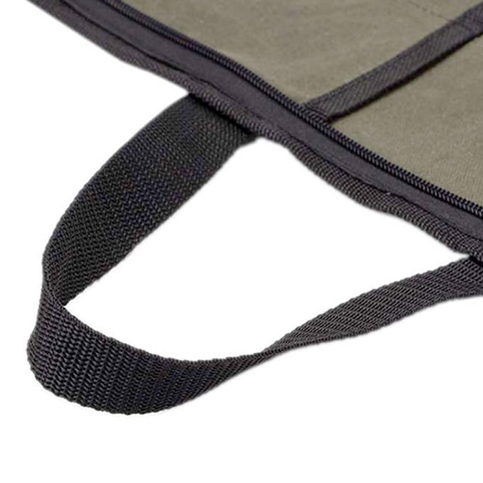 Messenetui(4 Sleuven), Canvas Koksmes Rollas met Handvatten, Draagbare Waterdichte Messentas Messenkoker legergroene kleur