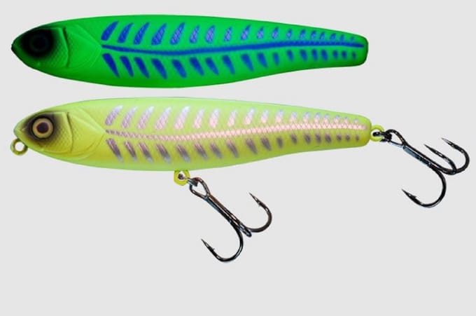 Jackall Bonnie 107 Silent Floating Lure UV Bone Lemon (9466) beige