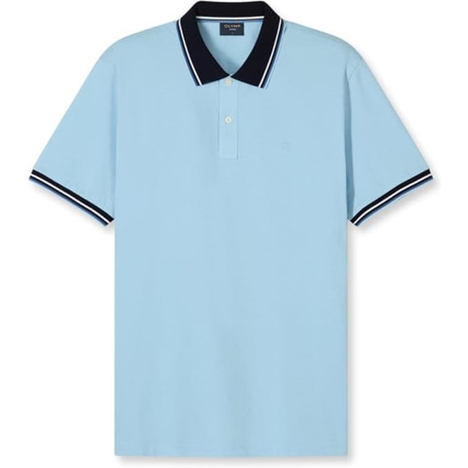 OLYMP Casual Jersey, Bleu