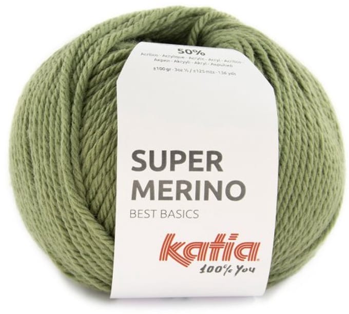 Katia Super Merino - 37 kakigroen - Wol/Acryl Garen
