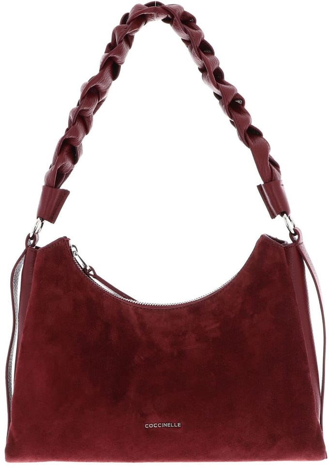 COCCINELLE Leren schoudertas Suede Bimaterial Shoulderbag Ribes / Ribes (rood)paars