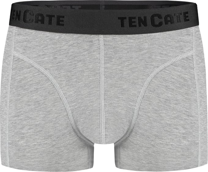 Ten Cate Basics shorty grey melange 2-pack voor Heren | Maat M