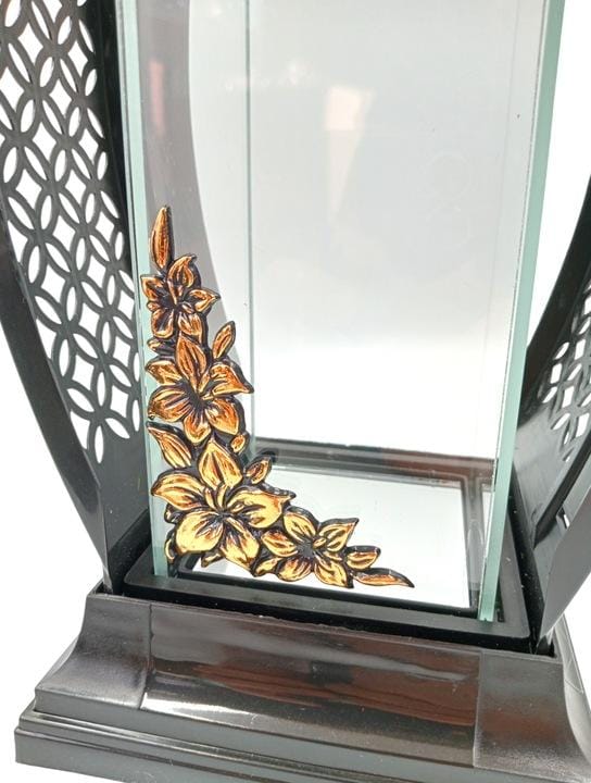 Grave Grave Kaars, Zwart, Goud, Elegant, 33 cm