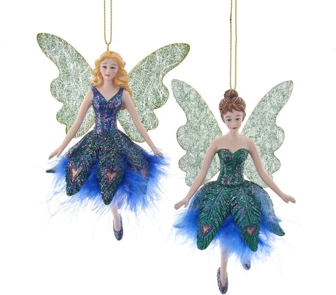 Ornament Peacock kunststof h14 cm