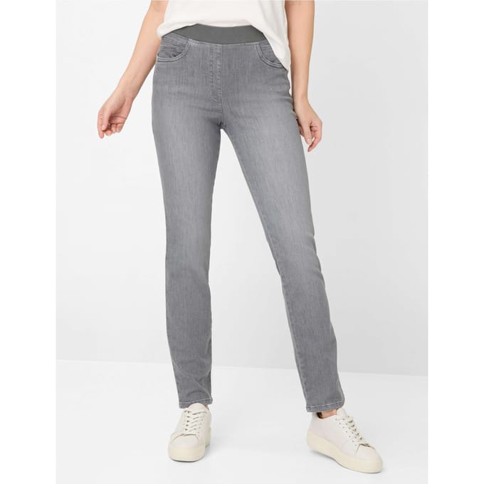Raphaela by Brax Dames Jeans  Style PAMINA grey, denim mediumgrijs, maat 42K