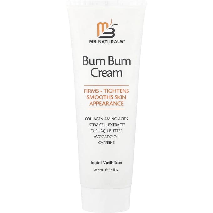 M3 Naturals, Crème Bum Bum, Vanille Tropicale, 237 ml(8 fl oz) white
