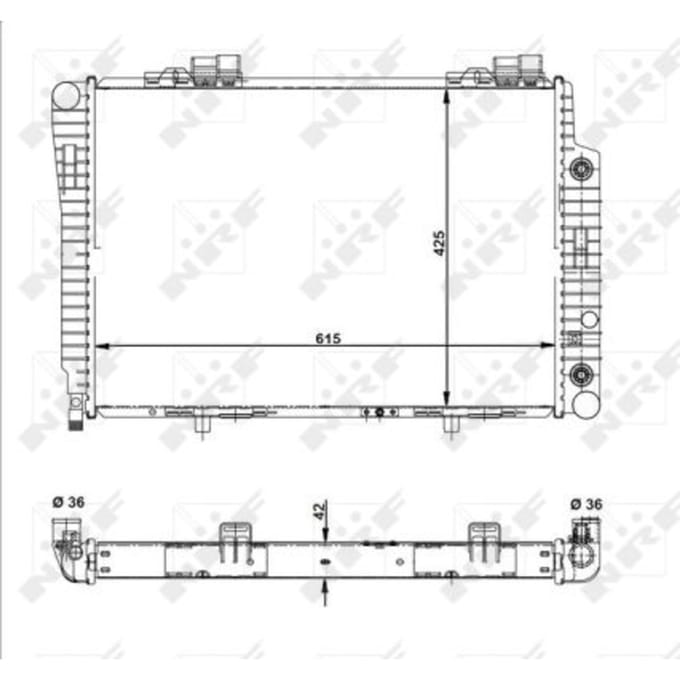 Radiator, motorkoeling NRF 51281