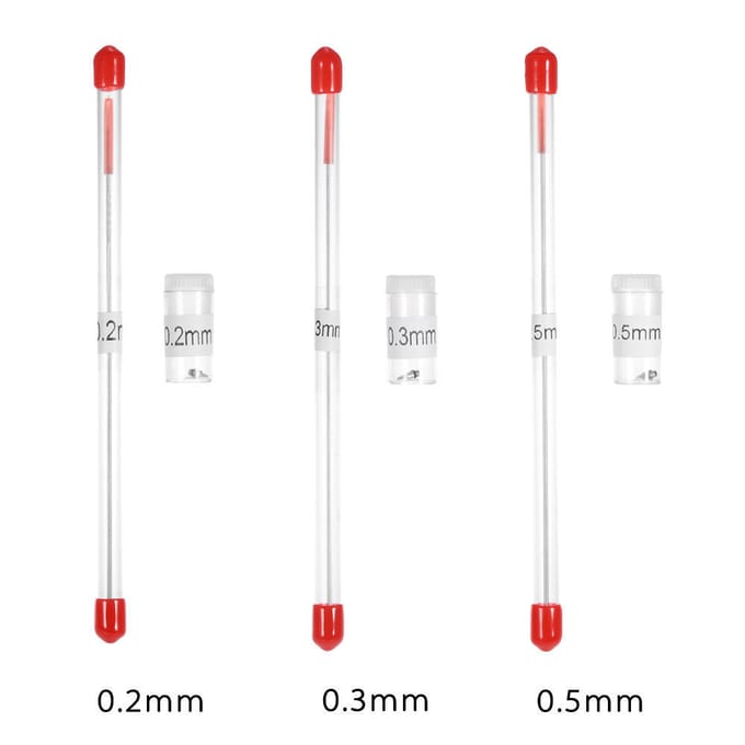 0,2 mm airbrushmondstuk en naaldvervanging voor airbrushes spuitpistoolmodel spuitverf 0.2mm
