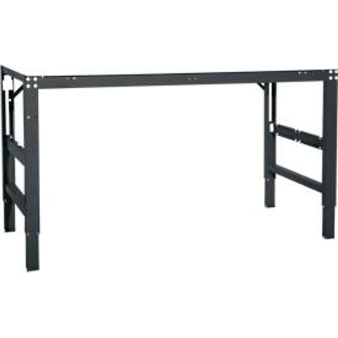 Werktafel Ergo, elektro-hydrauliek, blad melamine, 2000 x 800 mm, antraciet
