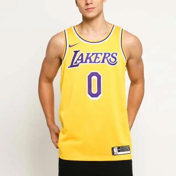 Nike Basketbalshirt Heren Geel AA7099-735 XXL