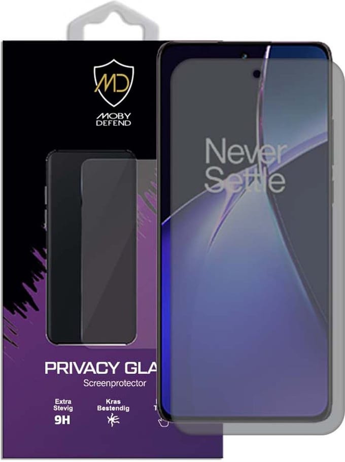 MobyDefend Screenprotector - Geschikt voor OnePlus Nord CE 4 - Matte Privacy Glass Screensaver