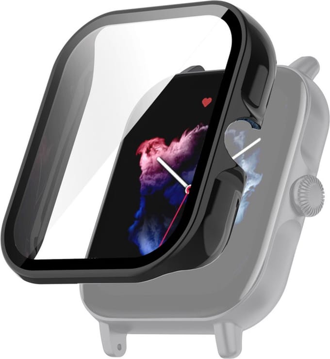 Watch case screenprotector - hoesje - geschikt voor Amazfit GTS 2 Mini - zwart