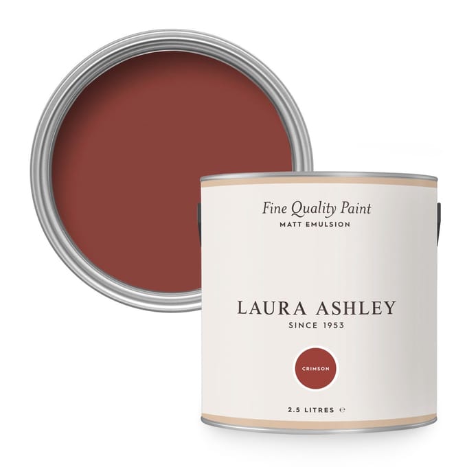 Laura Ashley Muurverf Mat 2.5L Crimson Rood