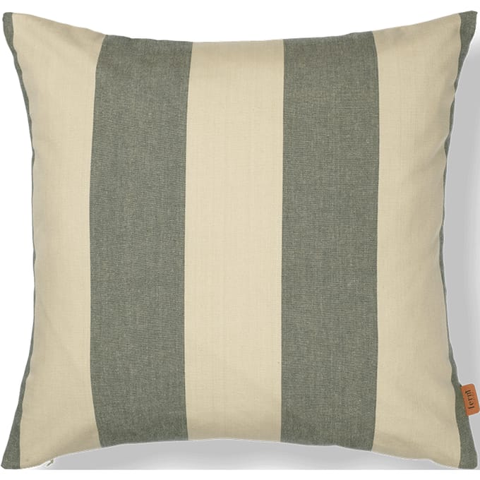 Ferm Living Strand Outdoorkussen - dark lichen/parchment