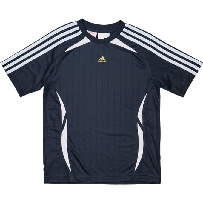 Adidas Teamgeist T-shirts Kinder - Blauw - Maat 135 - 140 CM - Poly Jersey