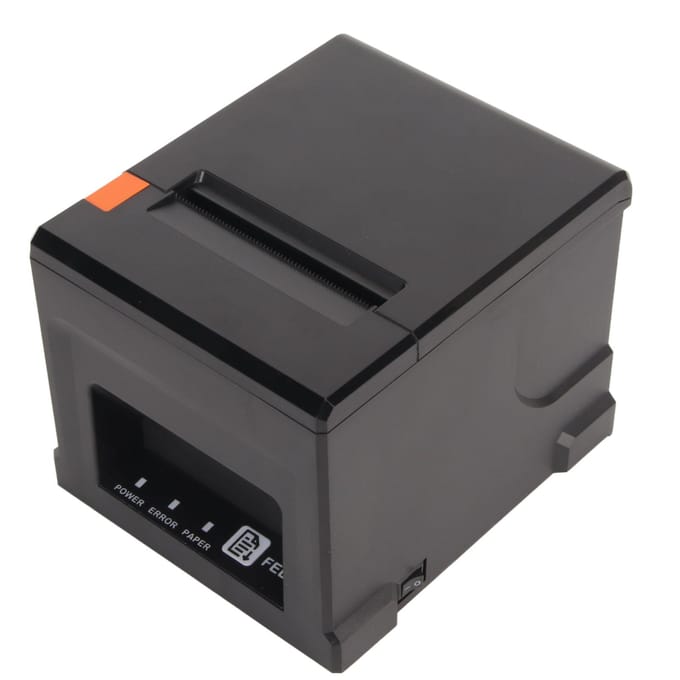 Imprimante thermique POS avec interface Ethernet USB, imprimante de reçus thermique USB 80 mm avec coupe-papier automatique black
