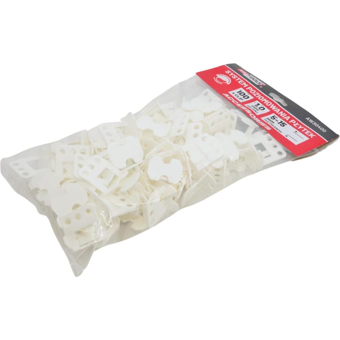 Awtools - Tegel Leveling Systeem - 1,0mm - 100 stuks - Flexibele Kunststof