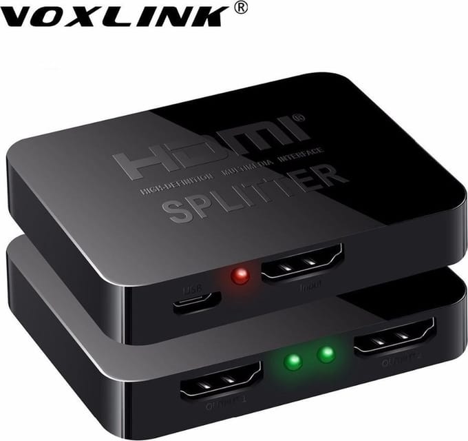 4K HDMI splitter 1x IN 2x UIT / Full HD support 3D