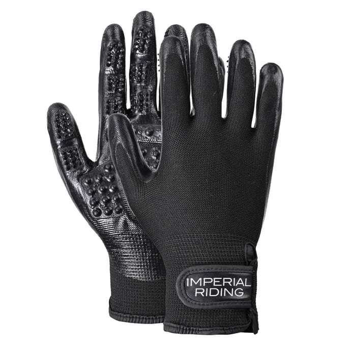 Imperial Riding - Poetshandschoen Deep Clean - 1 Set van 2 Handschoenen - Zwart