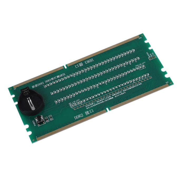 Twee-in-één desktop moederbord testkaart DDR2 DDR3 met lichttester blue