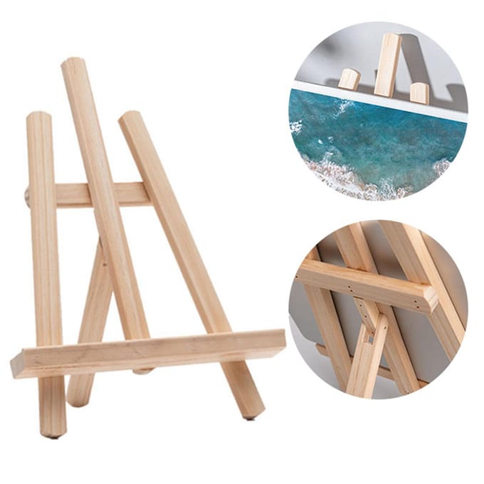 Support Tablette en Bois Polyvalent Pliable Élégant Simple Robuste Angles Réglables Support Tablette pour beige