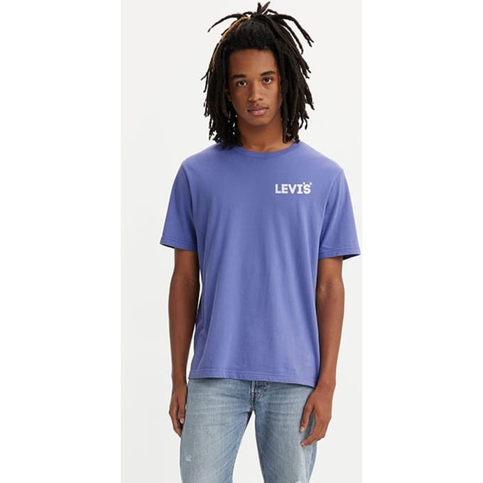Levi's Ss Basic T-shirt Blue Maat: M | Basic T-Shirts Outlet | Heren | Blauw