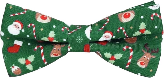 Sorprese Vlinderdas - Kerst Strik - 100% zijden - groen - vlinderstrik - model 12