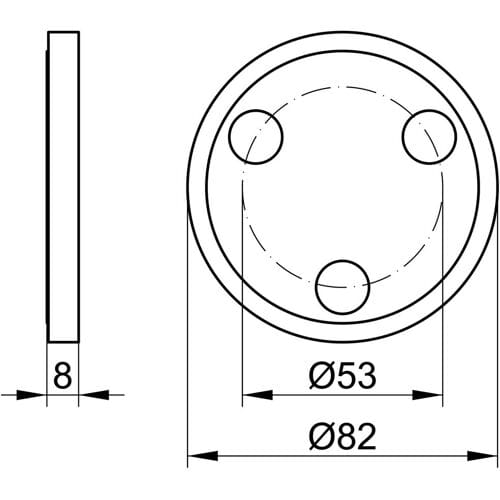 Keuco Tile leveling washer for Plan Care 34912010001